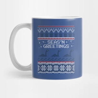 Seas 'N Greetings Loch Ness Monster Ugly Christmas Sweater Mug